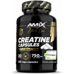 Amix Black Line kreatīns Creapure® 120 kapsulas.
