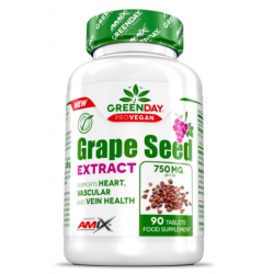 Amix GreenDay vīnogu kauliņu ekstrakts 90 tabletes.
