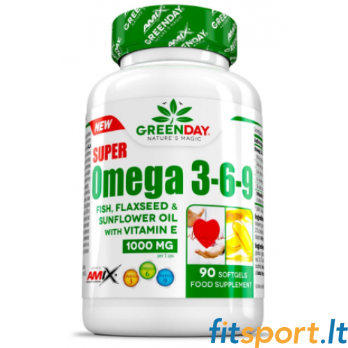 Amix GreenDay Super Omega 3-6-9 90 kapsulas. 