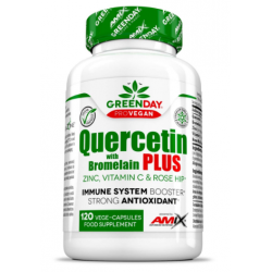 Amix GreenDay ProVegan kvercetīns ar bromelaīnu 120 kapsulas.