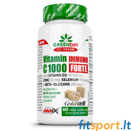 Amix GreenDay C vitamīns 1000 Immuno Forte 60 kapsulas. 
