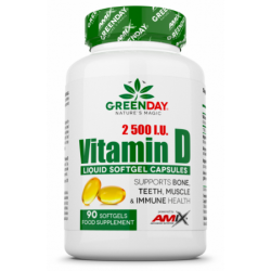 Amix GreenDay D3 vitamīns 2500 SV 90 kapletes