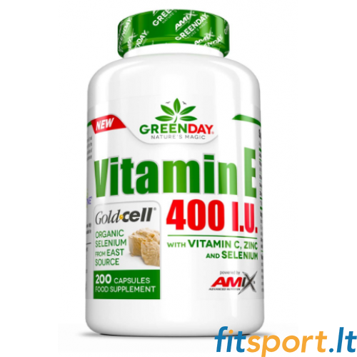 Amix GreenDay E vitamīns 400 SV 200 kaps. 