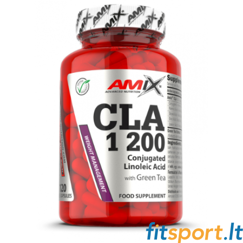 Amix Nutrition CLA 1200 + zaļā tēja 120 kapsulas. 
