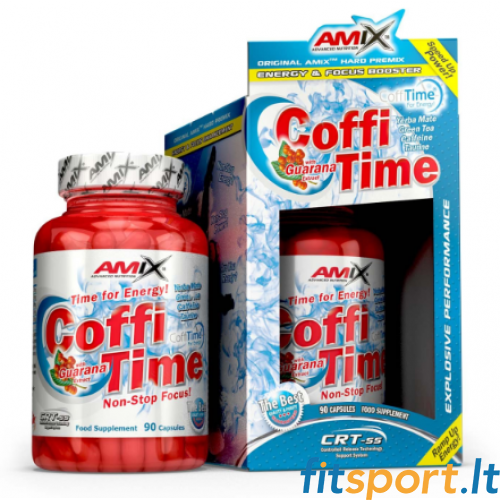 Amix Nutrition CoffiTime® 90 kapsulas. (derīgs līdz 2025. gada 30. jūlijam) 
