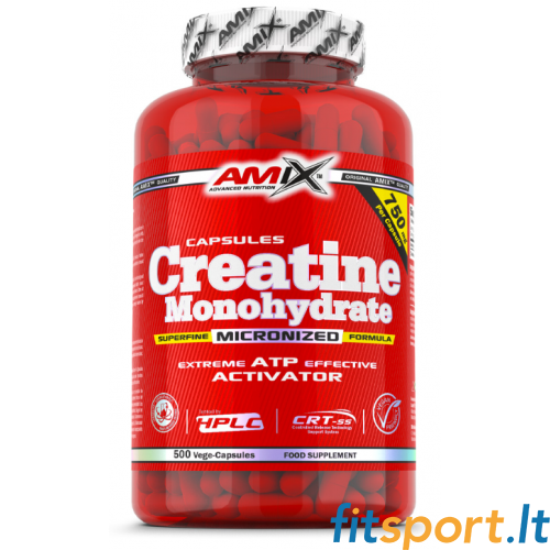 Amix Nutrition kreatīna monohidrāts 500 kapsulas. 