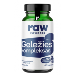 Neapstrādāti dzelzs kompleksa pulverveida līdzekļi 60 kapsulas.