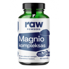 Neapstrādāti pulverveida magnija kompleksi 90 kaps.