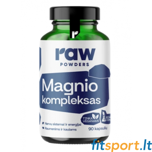 Neapstrādāti pulverveida magnija kompleksi 90 kaps. 