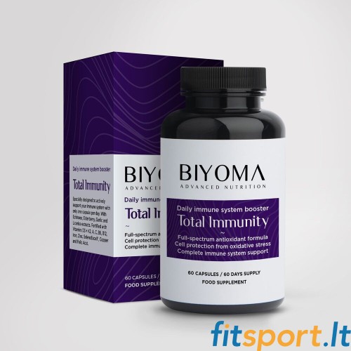 Biyoma Total Immunity (uztura bagātinātājs imunitātei) 60 kaps 