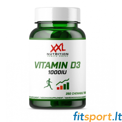 XXL Nutrition Vitamīns D3 250 tab. 