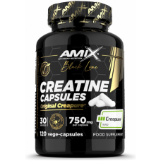 Amix Black Line kreatīns Creapure® 120 kapsulas.