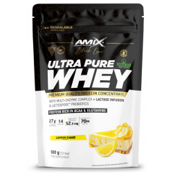 Amix Black Line Ultra Pure sūkalu proteīns 500 g. DOYPACK