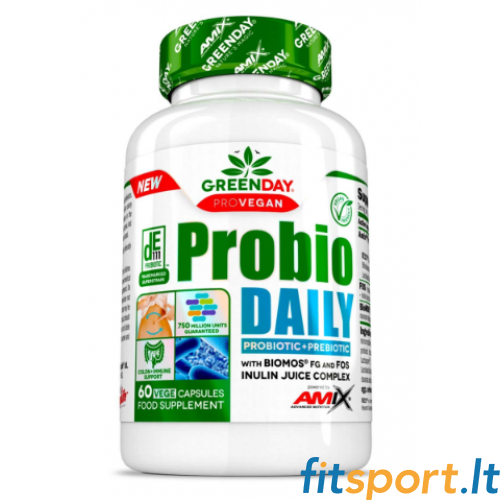 Amix GreenDay Probiotikas + Prebiotikas DIENĀ 60 kapsulas. 