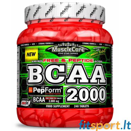 Amix MuscleCore DW - BCAA 2000 с PepForm 240 таб. 