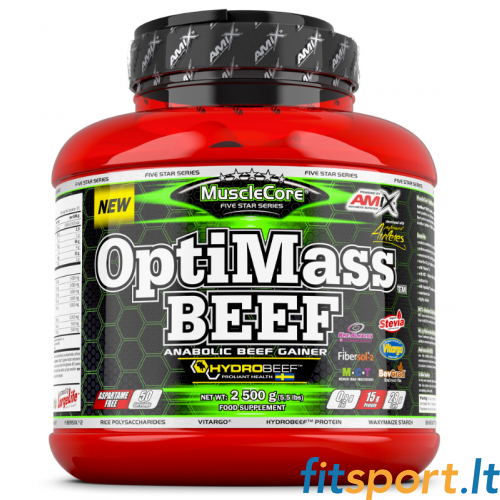 Amix MuscleCore DW - OptiMass liellopa gaļa 2500 g. 
