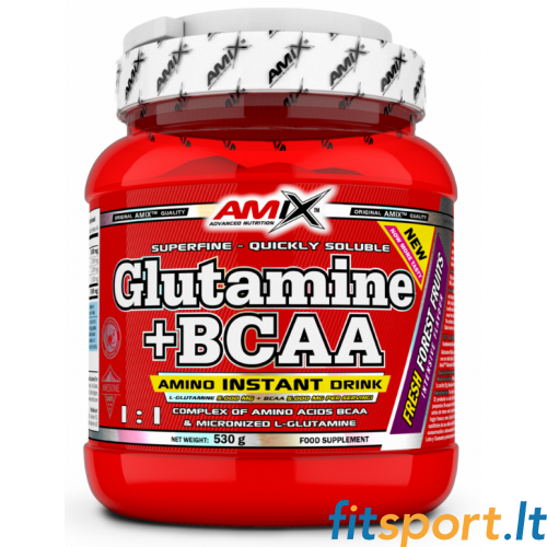 Amix Nutrition Glutamīns + BCAA 530 g + 250 g BEZ MAKSAS 