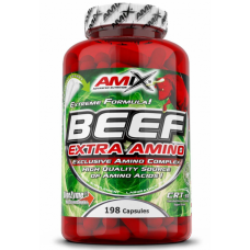 Amix Nutrition liellopa gaļas Extra Amino 198 kapsulas.