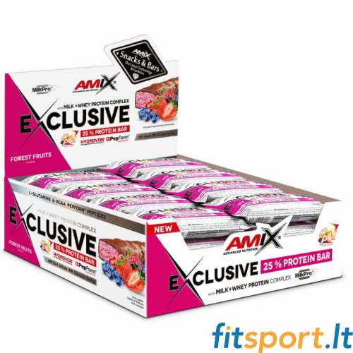 Amix Nutrition ekskluzīvais proteīna batoniņu kārba (24 x 40 g.) 