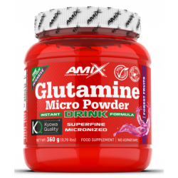Amix Nutrition Glutamine Micro pulverveida dzēriens 360 g. (derīgs līdz 2026-03-30)