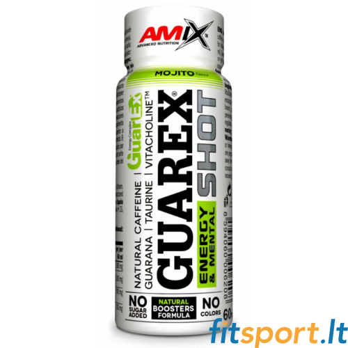 Amix Nutrition Guarex enerģijas un garīgās veselības šāviens 60 ml. 
