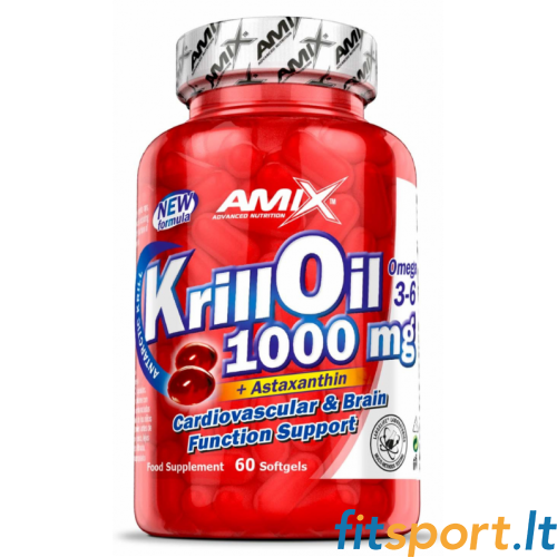 Amix Nutrition krila eļļa 60 kapsulas. 