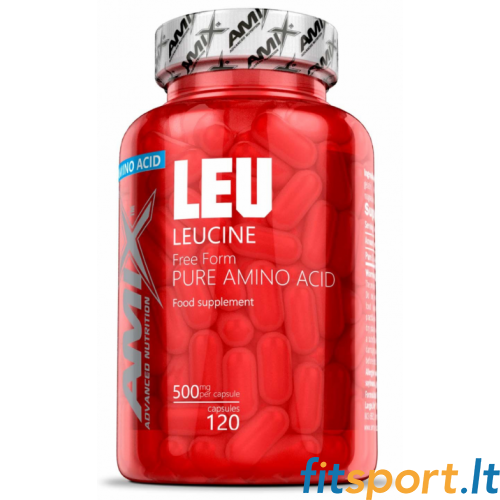 Amix Nutrition L-leicīns TĪRS 120 kapsulas. 
