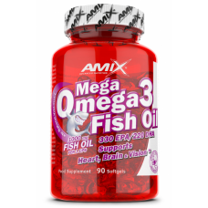 Amix Nutrition Mega Omega3 zivju eļļa 90 kapsulas (55%)