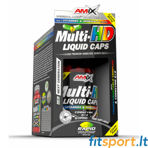 Amix Nutrition Multi-HD šķidrās kapsulas 60 kapsulas. 