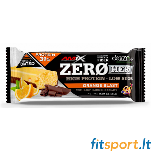 Amix Nutrition Zero Hero 31% proteīna batoniņš 65 g. Amix Nutrition Zero Hero 31% proteīna batoniņš 65 g.