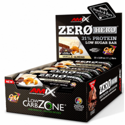 Amix Nutrition Zero Hero 31% proteīna batoniņu kaste (15 x 65 g.)