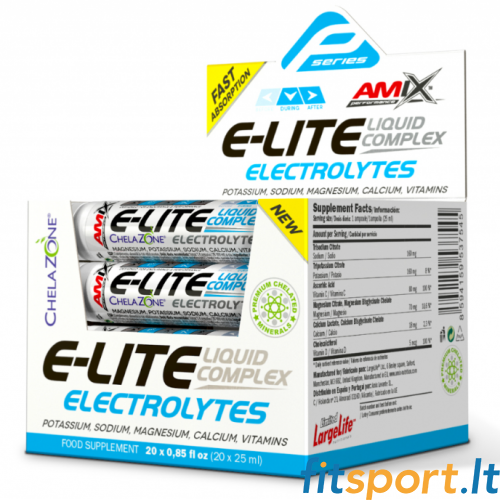 Amix Performance E-Lite šķidrie elektrolīti (20 x 25 ml) 