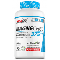 Amix Performance MagneChel 375 mg. 180 kapletes + 30 kapletes BEZ MAKSAS!