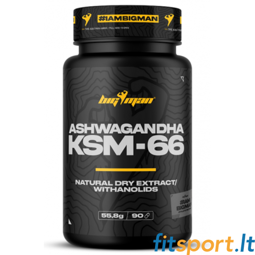 BigMan Nutrition Ashwagandha KSM-66® 90 vāciņi. 