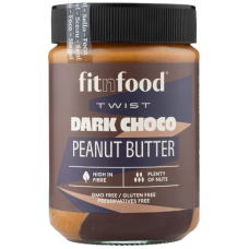 FitnFood Dark Choco zemesriekstu sviests Twist 350 g.