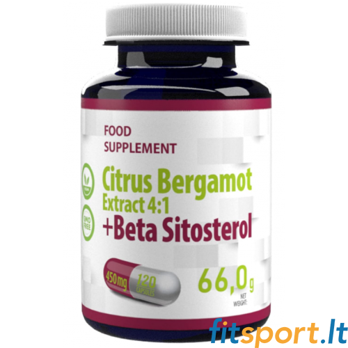 Hepatica Citrus Bergamot (4:1 ekstrakts) + Beta Sitosterols 120 kaps. 