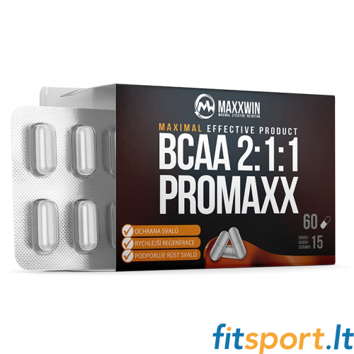 MaxxWin BCAA ProMaxx 2:1:1 60 kapsulas. 