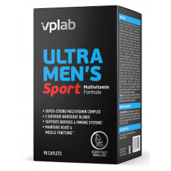 VpLab Ultra vīriešu sporta multivitamīni 90 tabletes.