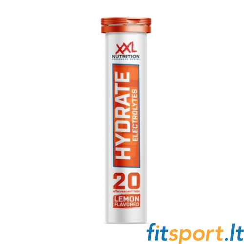 XXL Nutrition Hydrate Electrolytes 20 gāzētās tabletes. 
