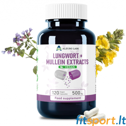 Alzuro Labs plaušu zāle (4:1 ekstrakts) + deviņvīru spēks (4:1 ekstrakts) 120 kapsulas. Alzuro Labs plaušu zāle (4:1 ekstrakts) + deviņvīru spēks (4:1 ekstrakts) 120 kapsulas.