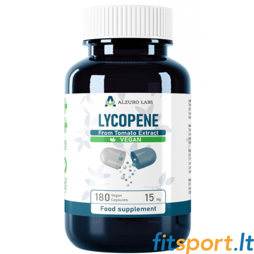 Alzuro Labs likopēns 180 kapsulas. (200:1 tomātu ekstrakts) Alzuro Labs likopēns 180 kapsulas. (200:1 tomātu ekstrakts)