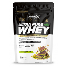 Amix Black Line Ultra Pure sūkalu proteīns 500 g. DOYPACK