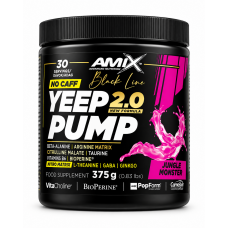 Amix Black Line Yeep Pump 2.0 bez kofeīna 360 g. - Bez kofeīna