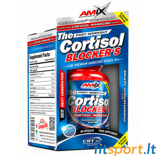 Amix Nutrition kortizola bloķētājs 60 kapsulas. 