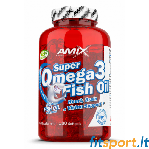 Рыбий жир Amix Nutrition Super Omega3, 180 капсул. 