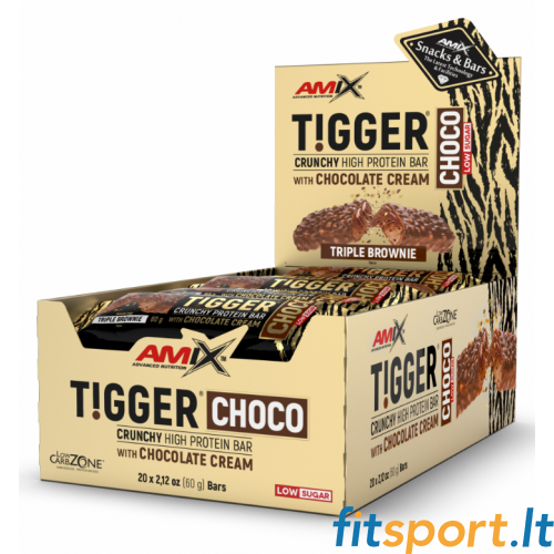 Amix Nutrition TiggerZero® batoniņš (20 x 60 g.) 