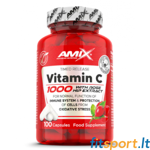 Amix Nutrition C vitamīns 1000 100 kapsulas. 