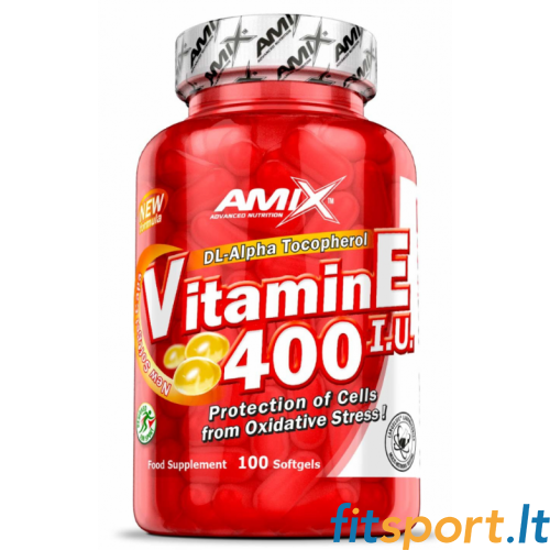 Amix Nutrition E vitamīns 400 SV 100 kapletes 
