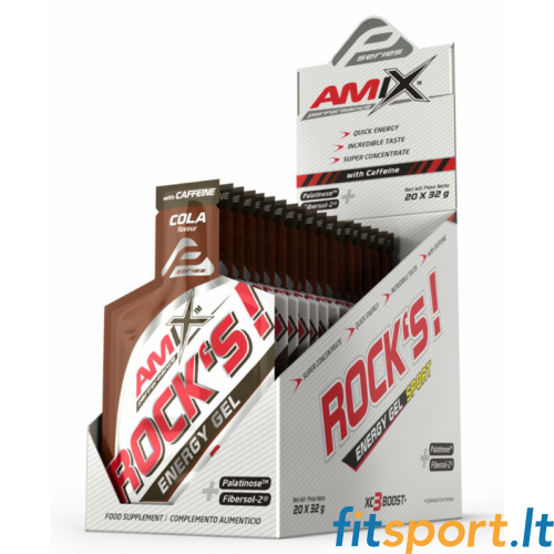 Энергетический гель Amix Performance Rock с кофеином (20 x 32 г). Энергетический гель Amix Performance Rock с кофеином (20 x 32 г).