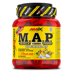 AmixPro® M.A.P. Muscle Amino Power košļājamās tabletes (EAA) 60 tabletes.